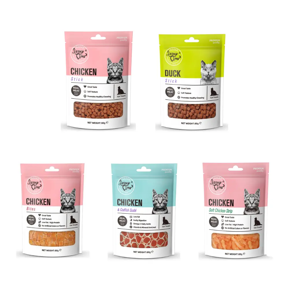 Jerky Time Cat Treats w/ Real Meat