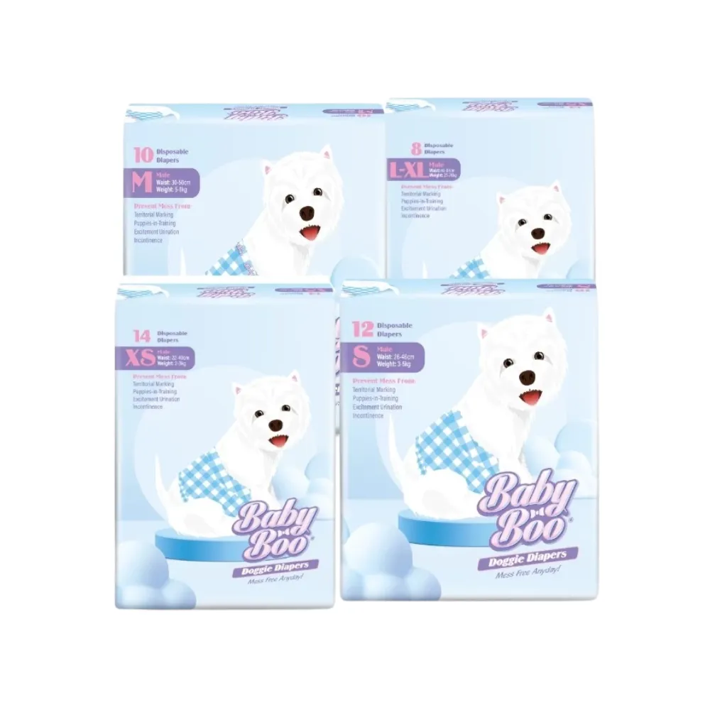 Baby Boo Pet Diaper Male (XS - 14pcs)