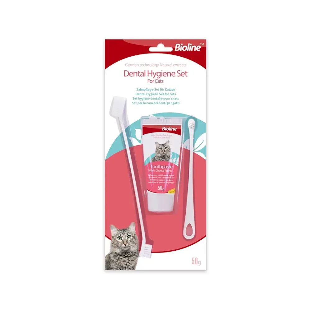 Bioline Dental Hygiene Set for Cats