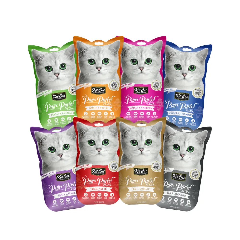 Kit Cat Purr Puree Plus+ Functional Cat Treats