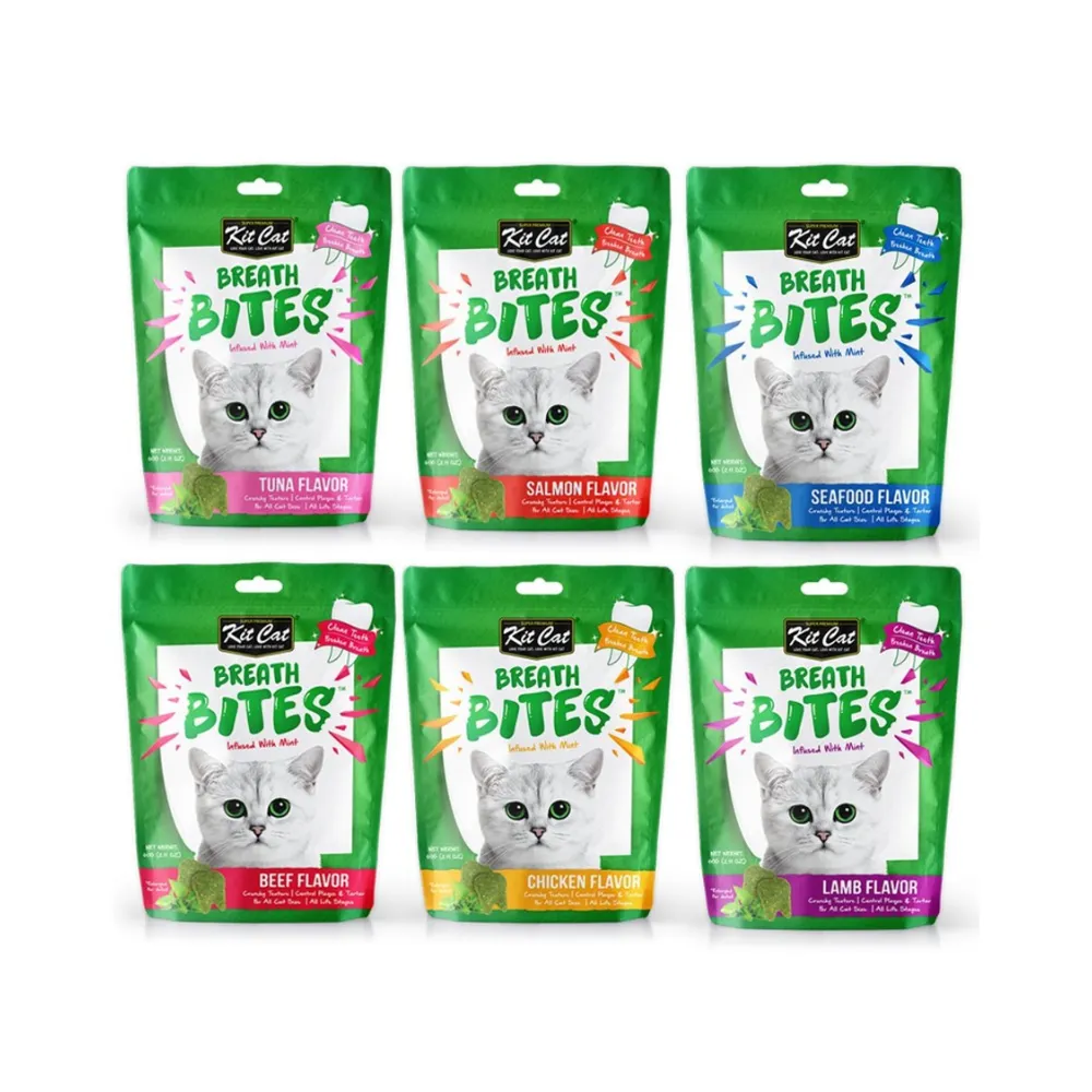 Kit Cat Breath Bites Cat Dental Treats 60g