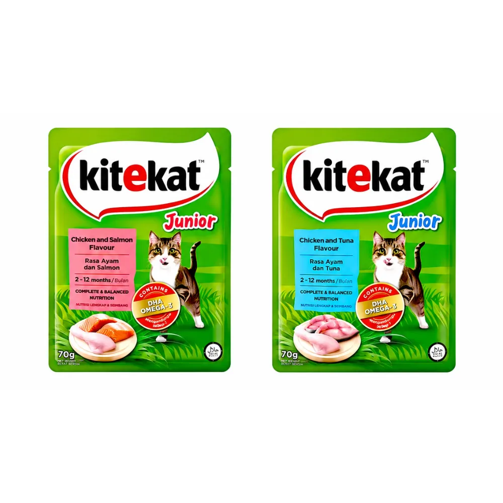 KiteKat Kitten Wet Food (Pouch) 70g (Chicken & Salmon)