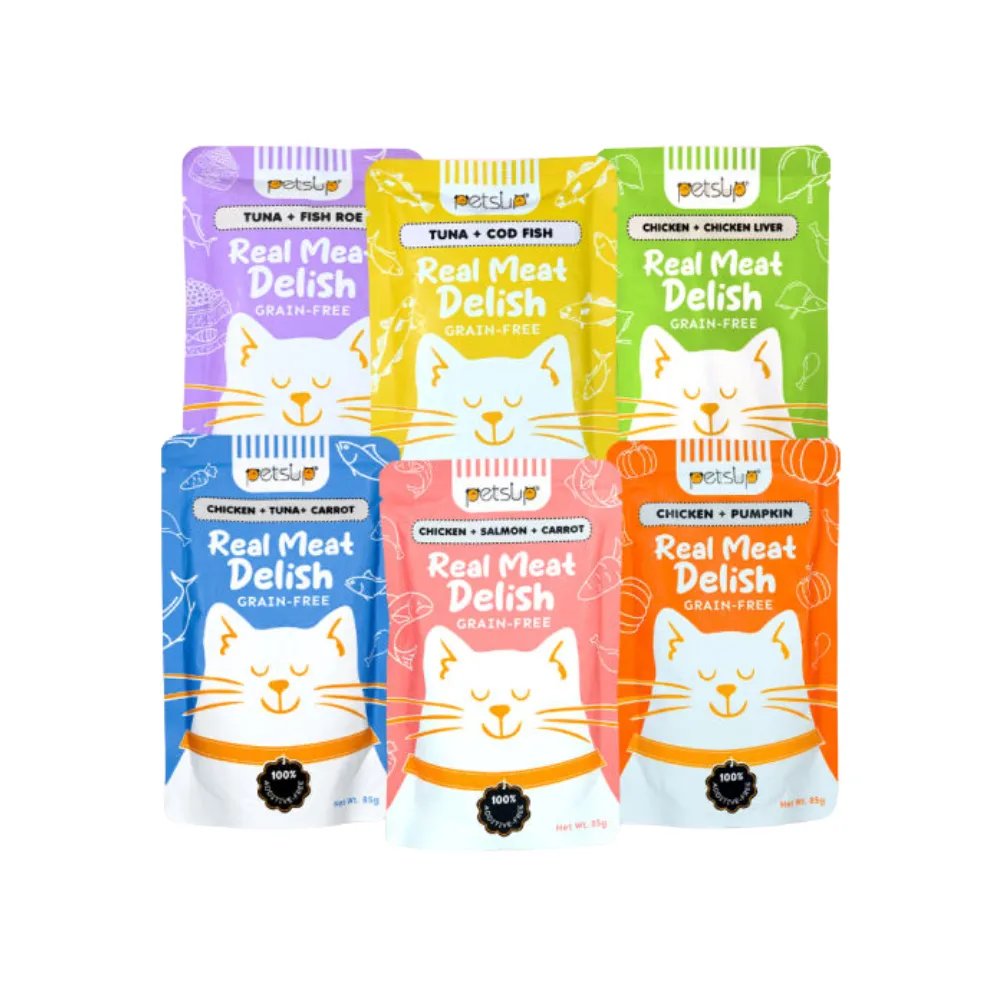 Petsup Real Meat Delish Cat Wet Food (Pouch) 85g