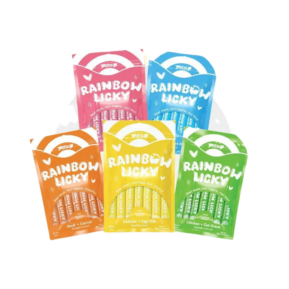 Petsup Rainbow Licky Cat Treats 8 x 15g