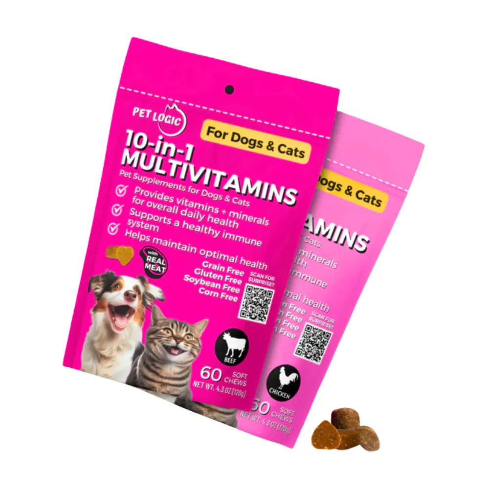 Pet Logic 10-in-1 Multivitamin Dog & Cat Supplement Chews 120g