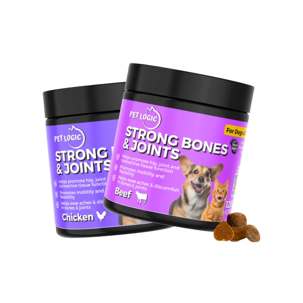 Pet Logic Strong Bones & Joints Dog & Cat Supplement Chews 240g