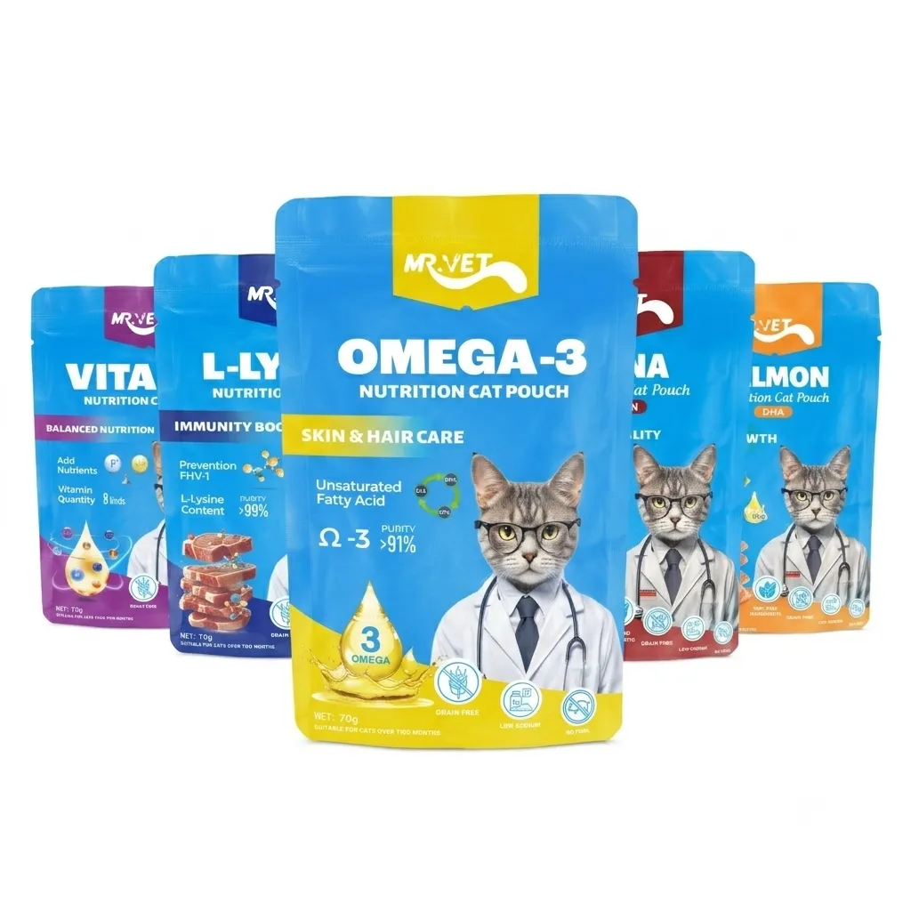 Mr.Vet Functional Cat Wet Food (Pouch) 70g (Omega-3)
