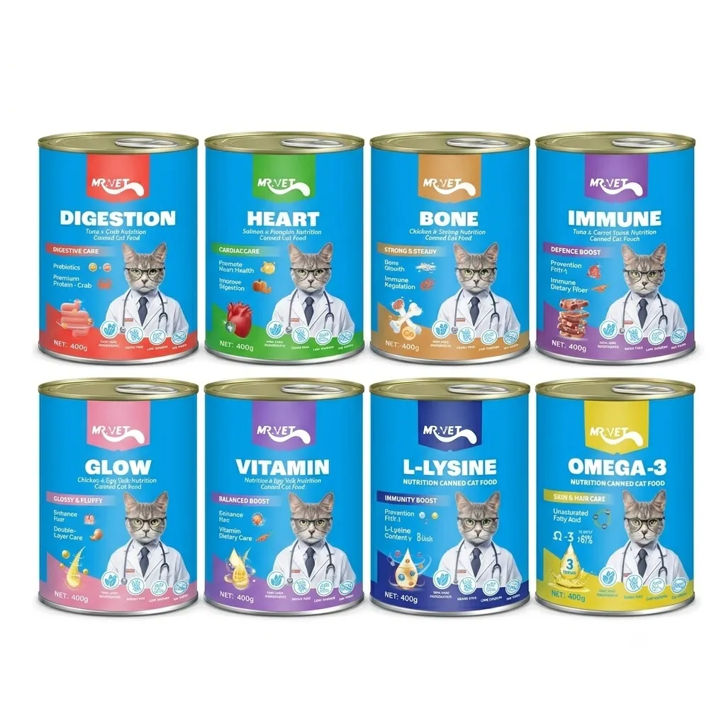 Mr.Vet Functional Cat Wet Food (Can) 400g (Omega-3)