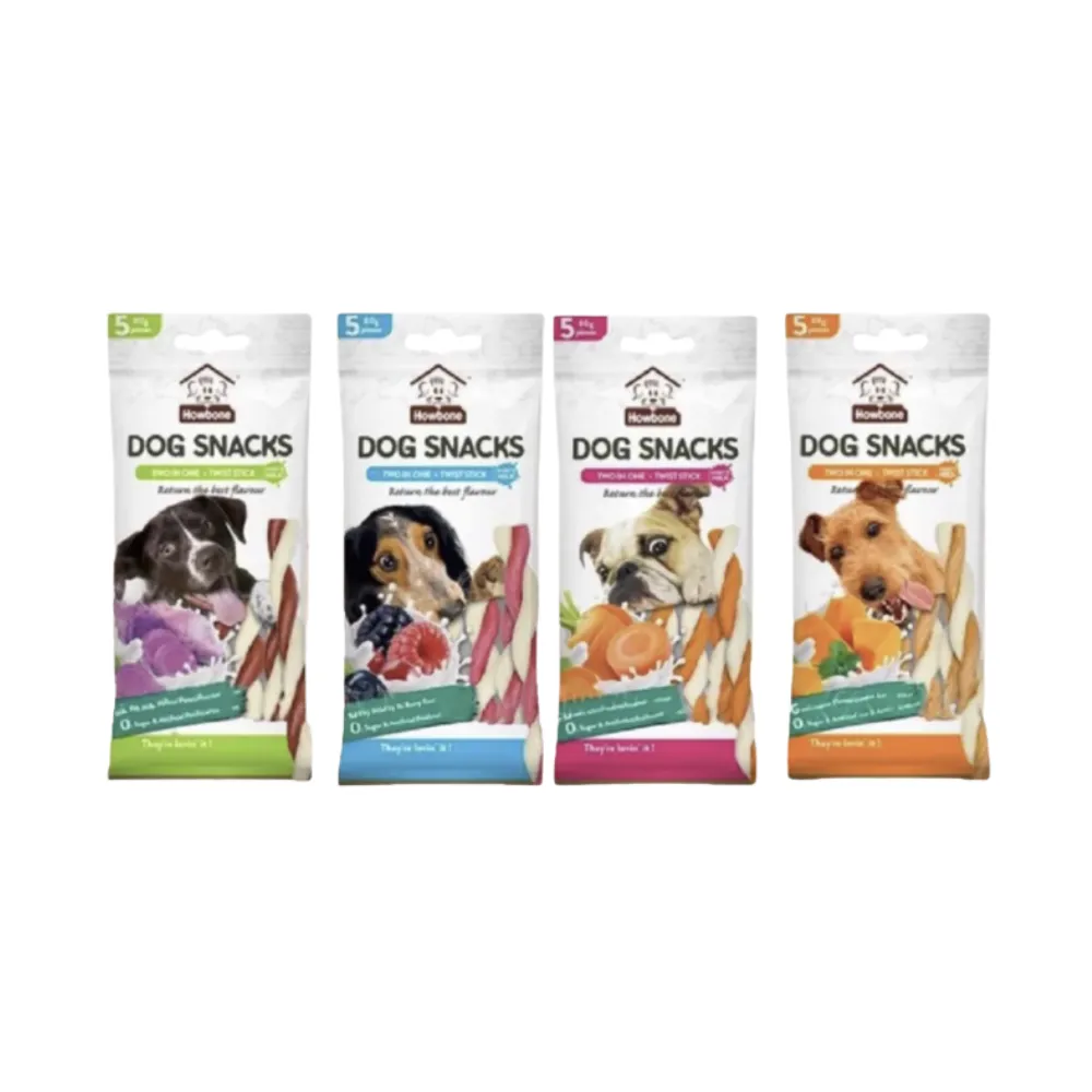 Howbone Goat's Milk Twist Sticks Dog Treats 80g