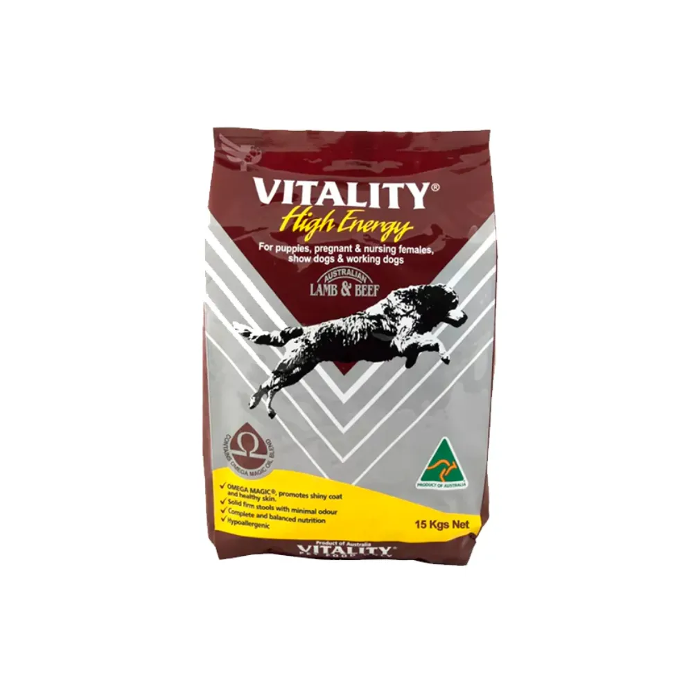 Vitality High Energy Puppy Dry Food 15kg