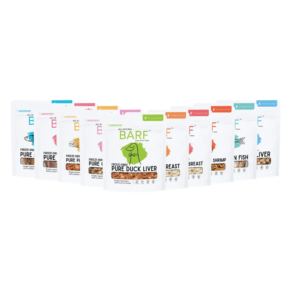 Luscious Recipe BARF Freeze-Dried Food Meal Choice 30g