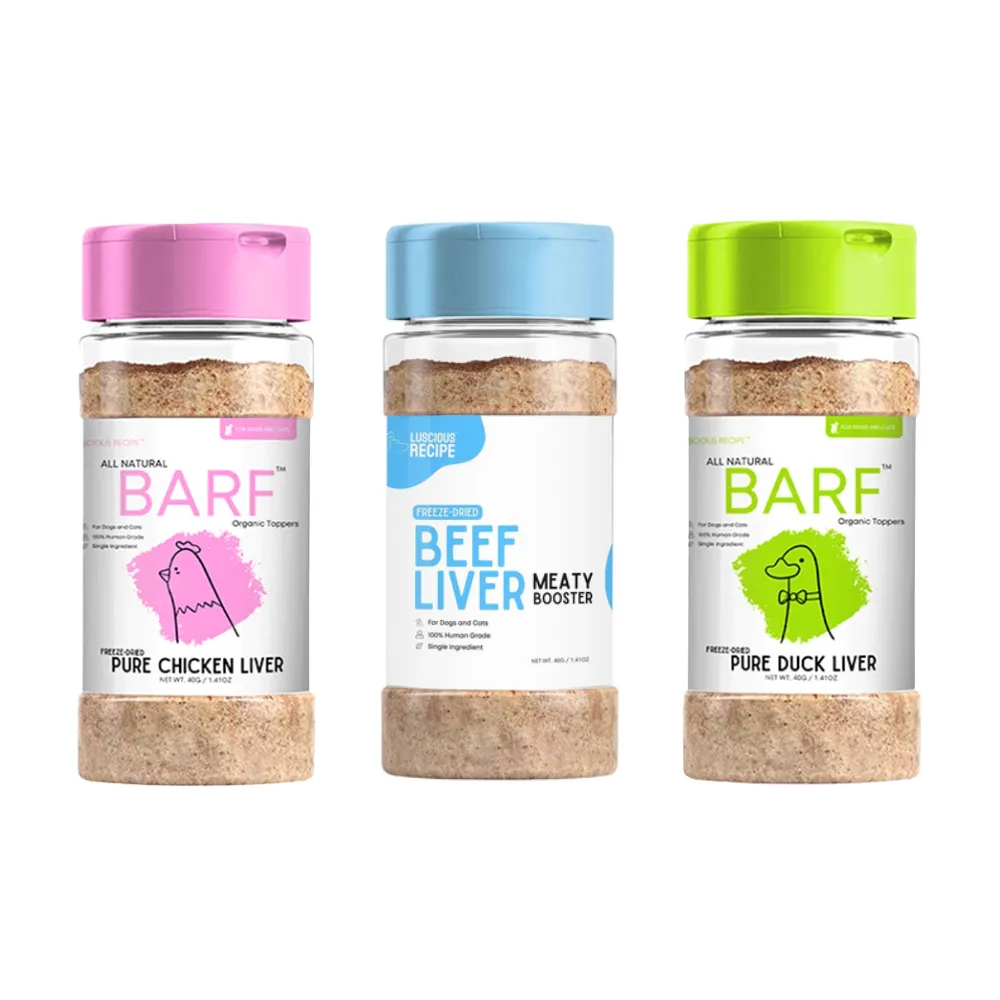 Luscious Recipe BARF Freeze-Dried Food Meal Topper 40g (Beef Liver)