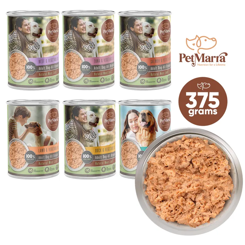 PetMarra Adult Dog Meat Loaf Canned (Beef and Vegetables)