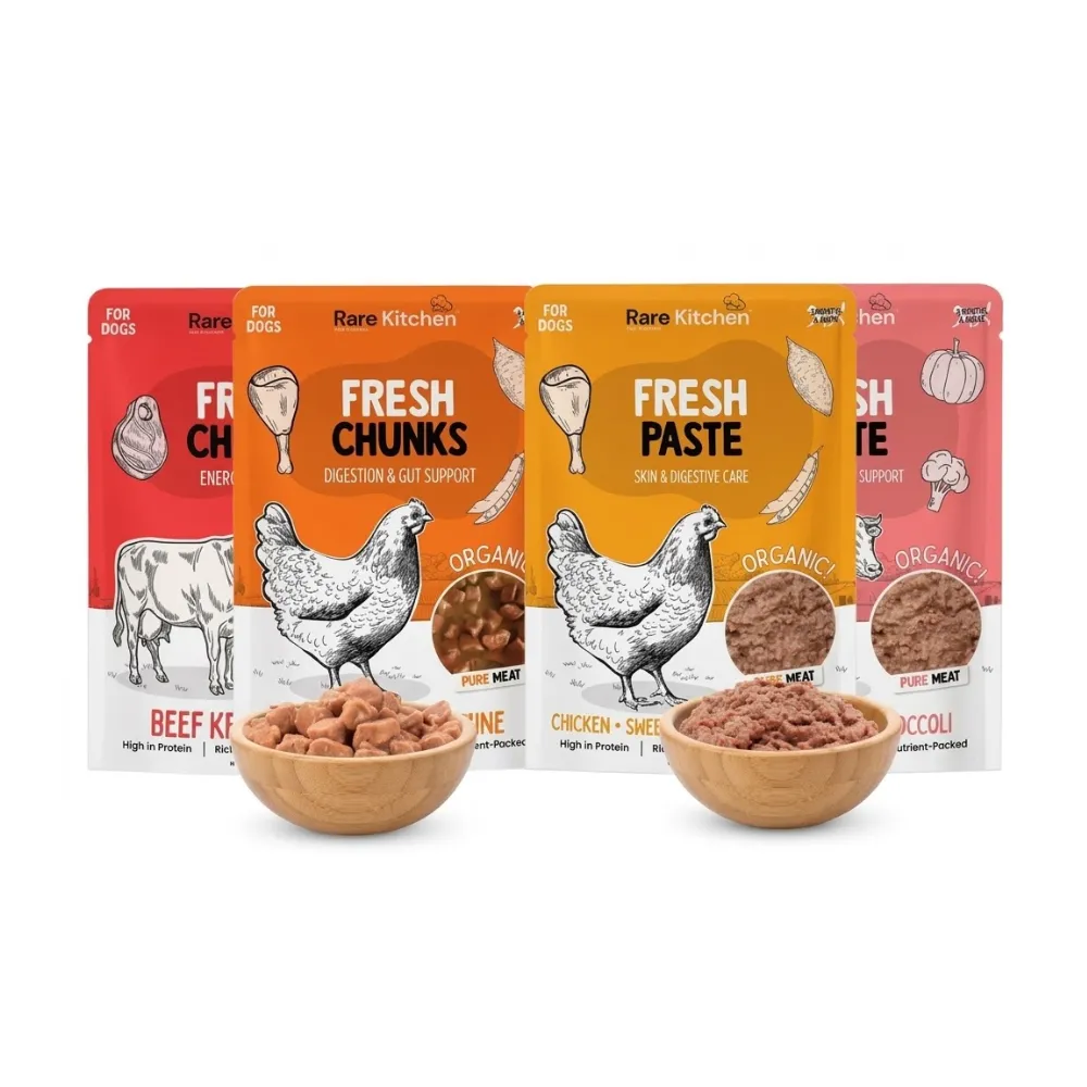 Bare Kitchen Fresh Chunks Wet Dog Food (Pouch) 150g (Beef)