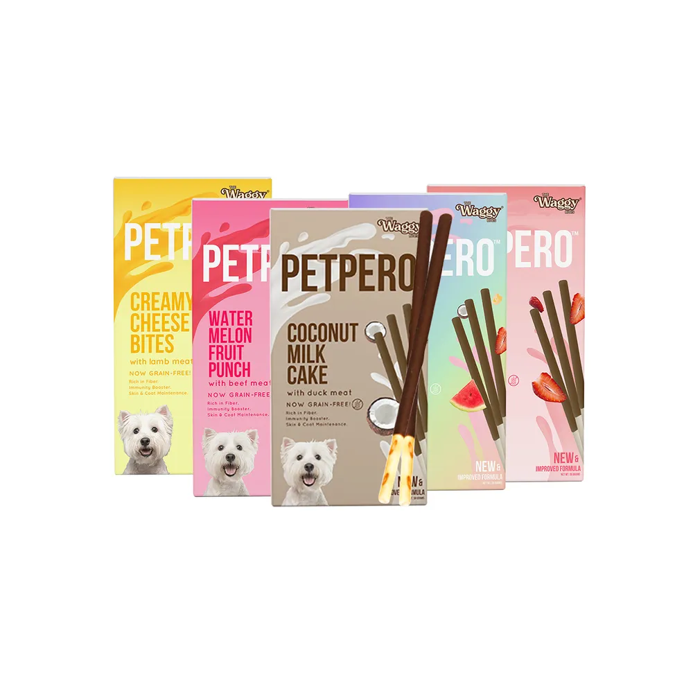 The Waggy Bites Petpero Natural Meat Treats 56g (Mixed Flavors)