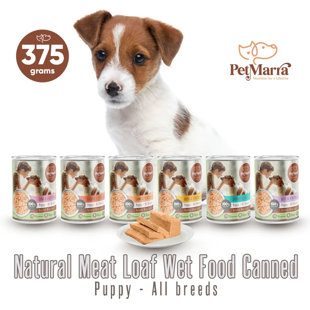 PetMarra Puppy Meat Loaf Canned (Beef and Vegetables)