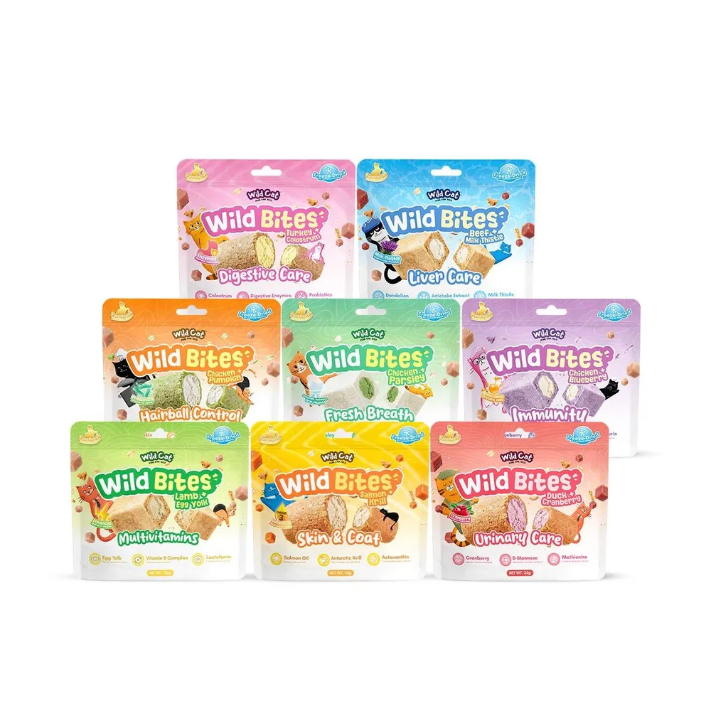 Wild Cat Wild Bites Freeze-Dried Cat Treats 25g (Duck Cranberry - Urinary Care)