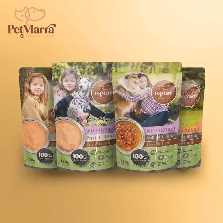 PetMarra Chunks in Gravy for Puppy Pouch 