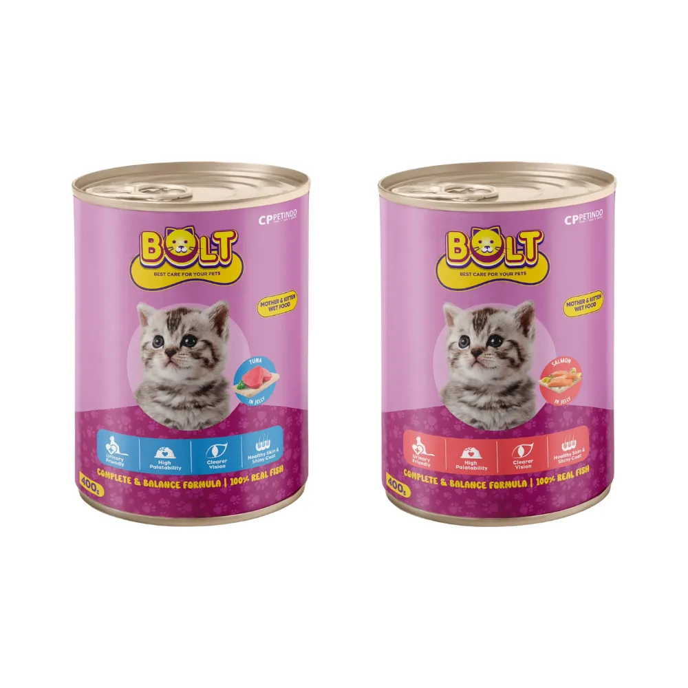 Bolt Mother & Kitten Cat Wet Food (Can) 400g
