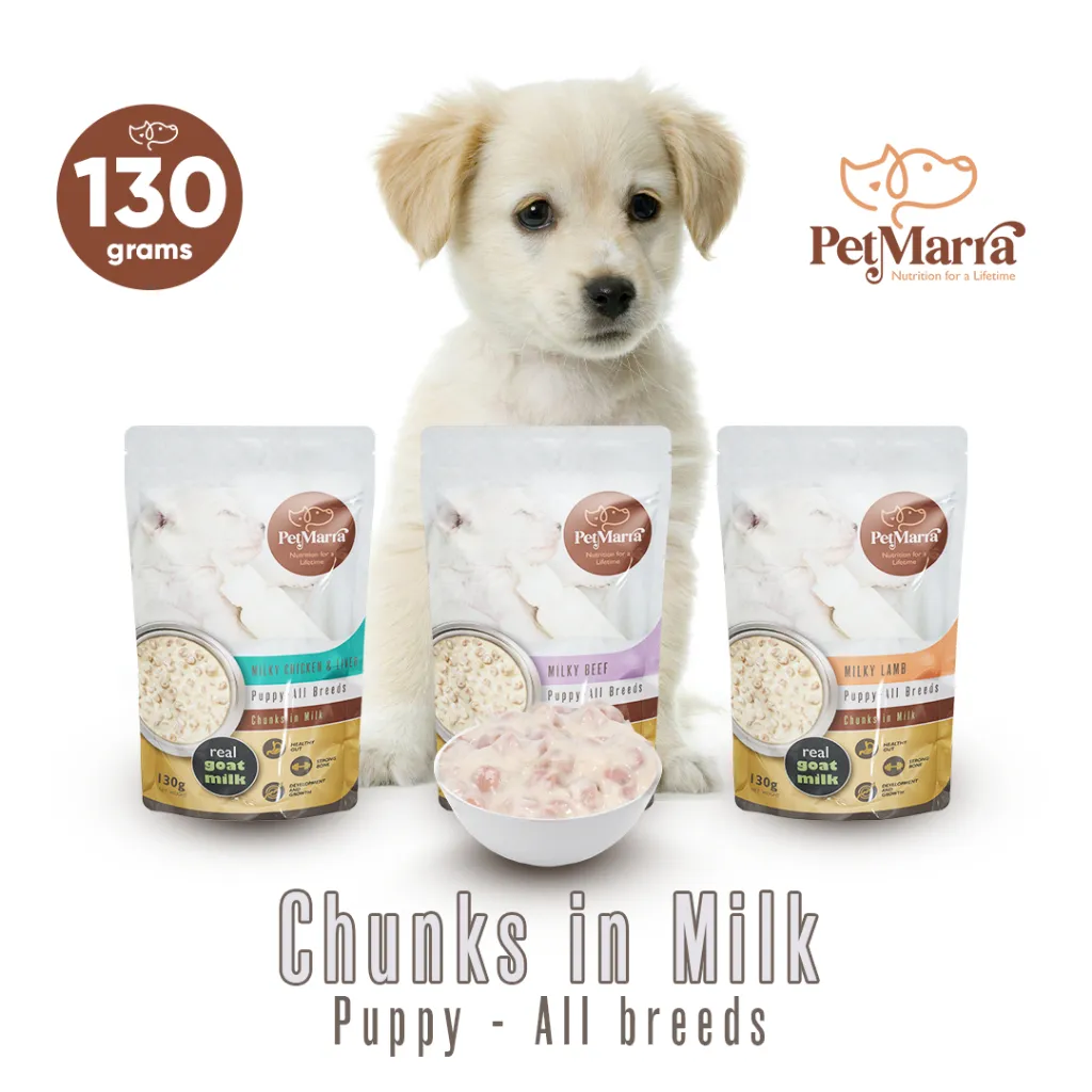 PetMarra Chunks in Milk for Puppy Pouch