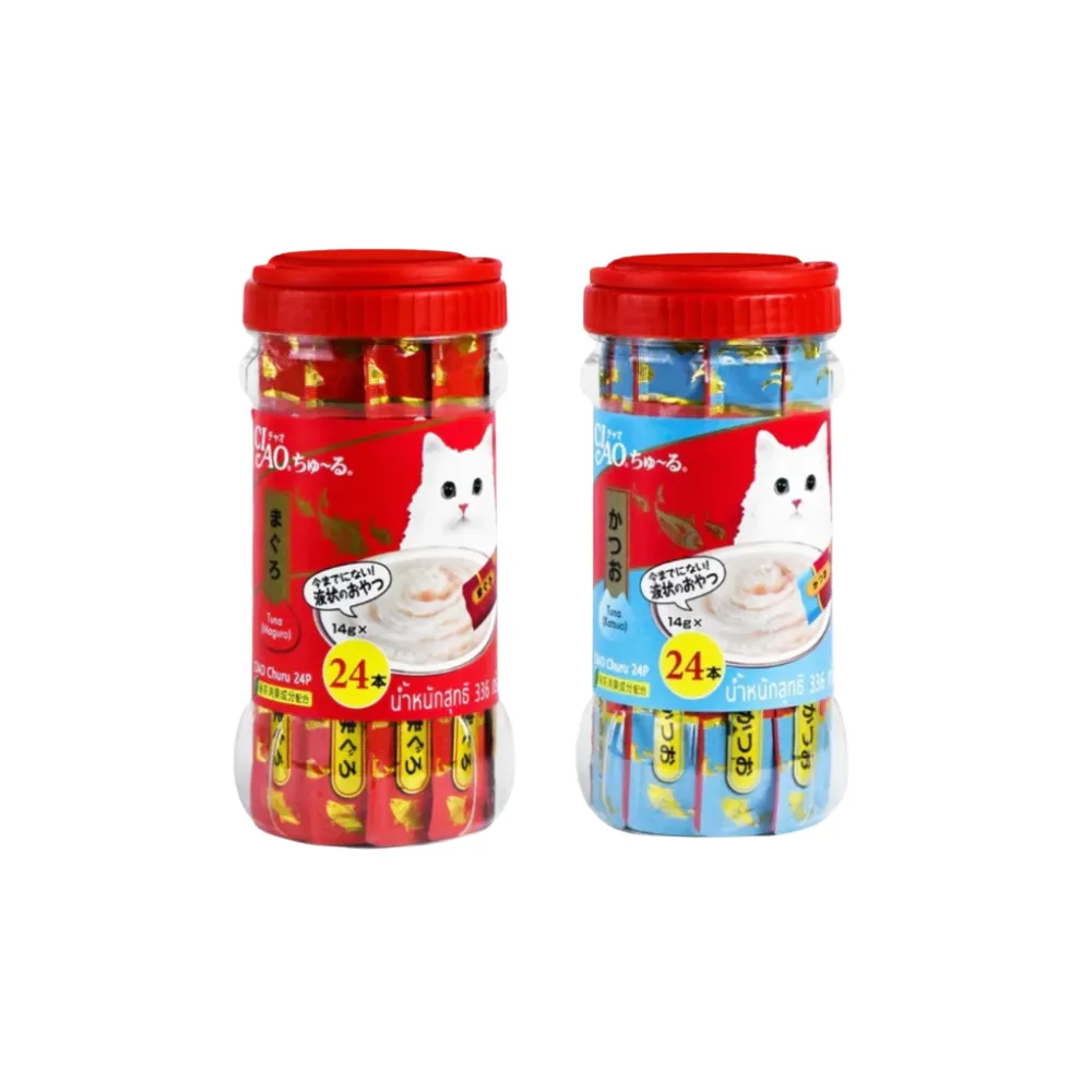 Ciao Churu Jar Cat Treats 24 x 14g (Tuna (Maguro))