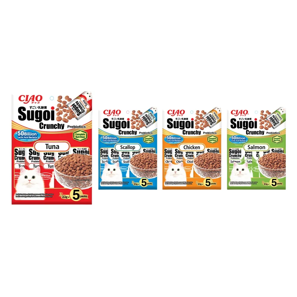 Ciao Sugoi Crunchy Cat Treats 5 x 22g