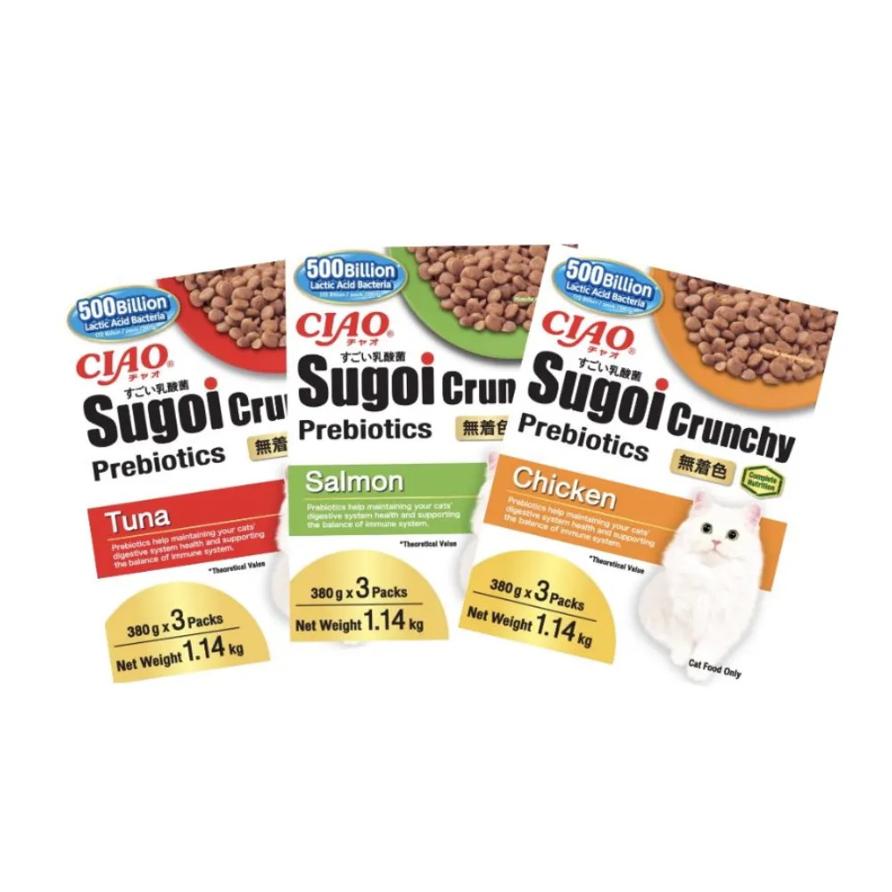 Ciao Sugoi Crunchy Cat Treats 3 x 380g