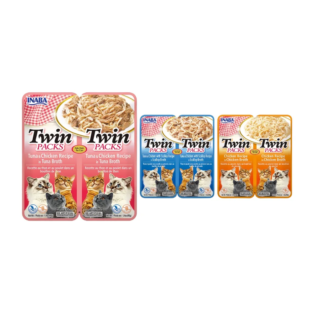 Inaba Twin Packs Cat Wet Food 2 x 40g