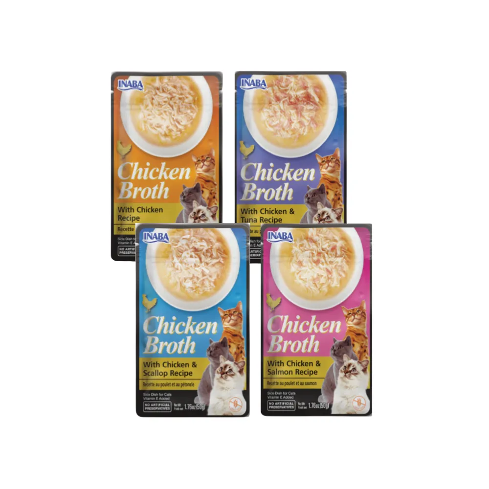 Inaba Chicken Broth Cat Wet Food (Pouch) 50g