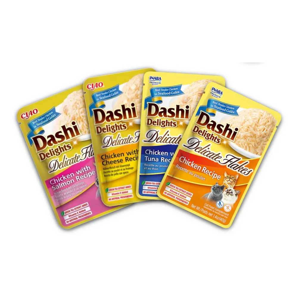 Inaba Dashi Delicate Flakes Cat Wet Food (Pouch) 40g