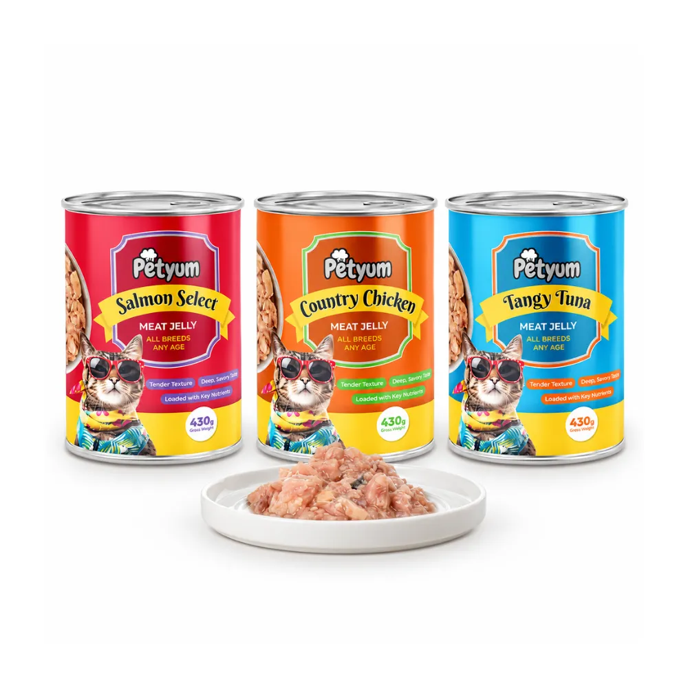 PetYum Cat Meat Jelly Wet Food (Can) 430g (Country Chicken)