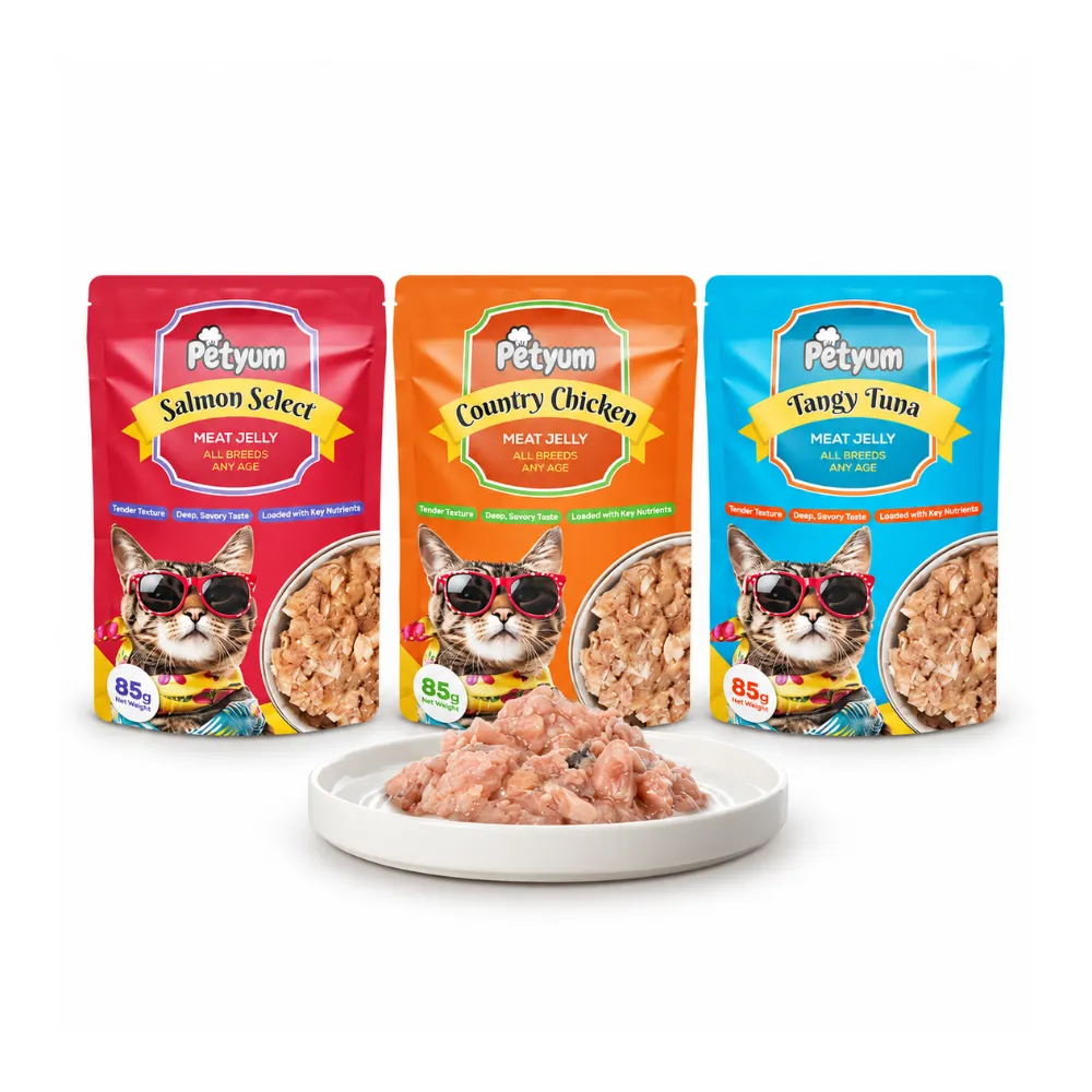 PetYum Cat Meat Jelly Wet Food (Pouch) 85g