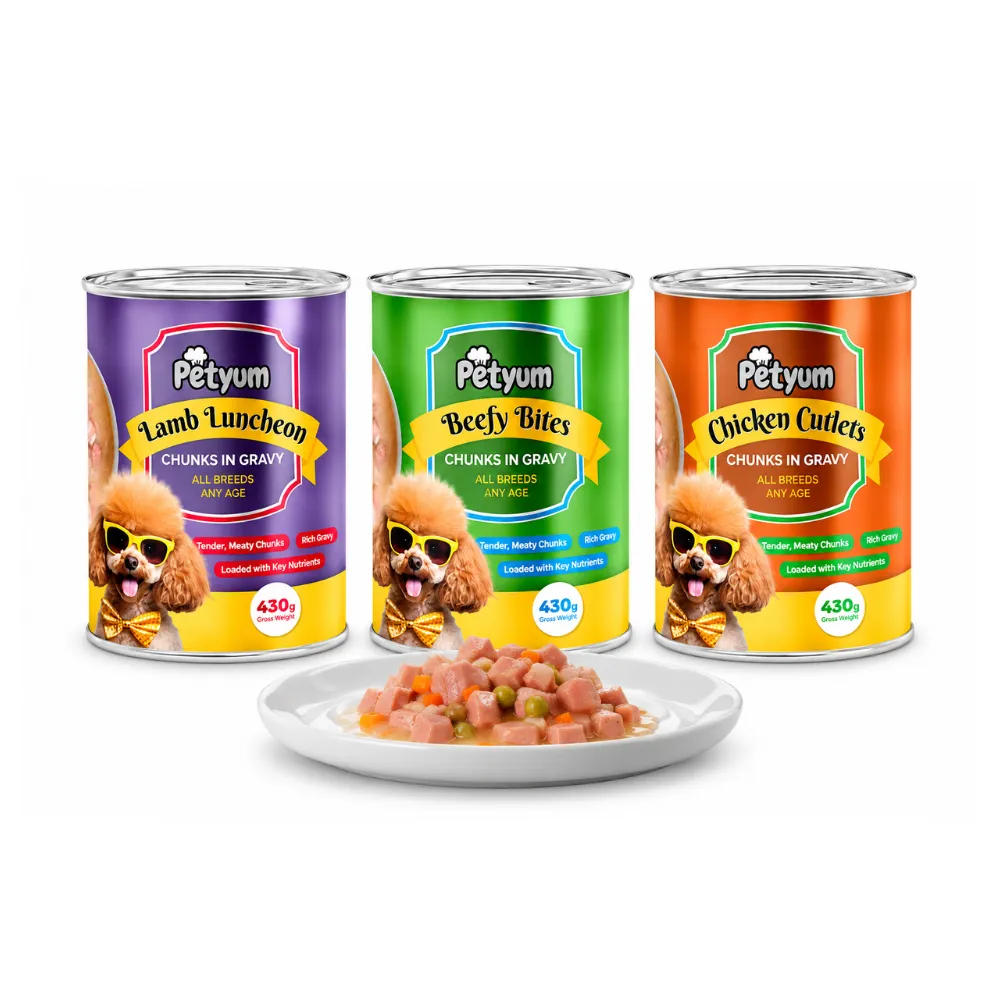 PetYum Dog Chunks in Gravy Wet Food (Can) 430g