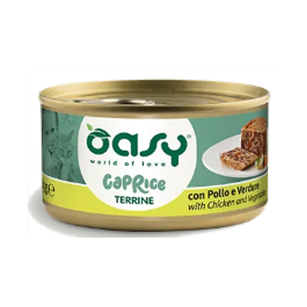 Oasy Caprice Terrine for Adult Cats (Chicken & Vegetables)