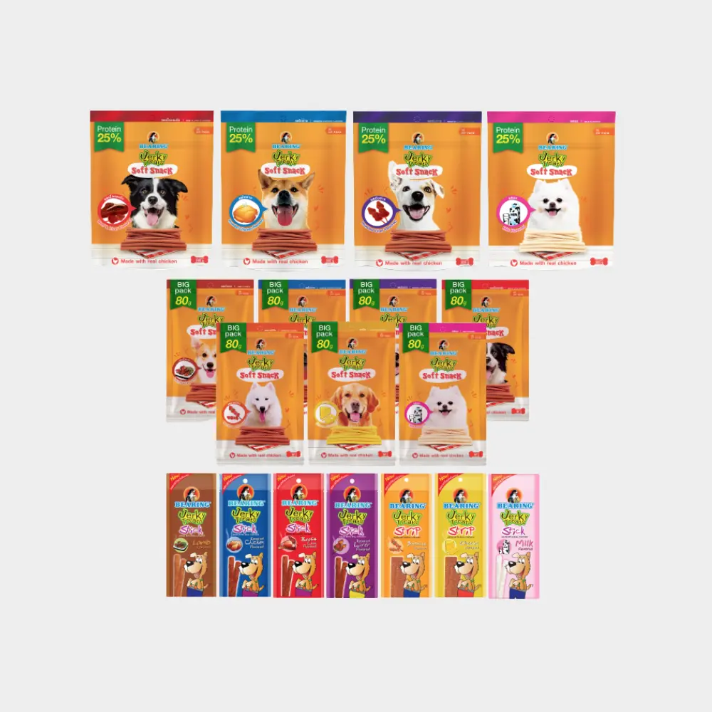 Bearing Jerky Stick Treats (50g, BBQ)