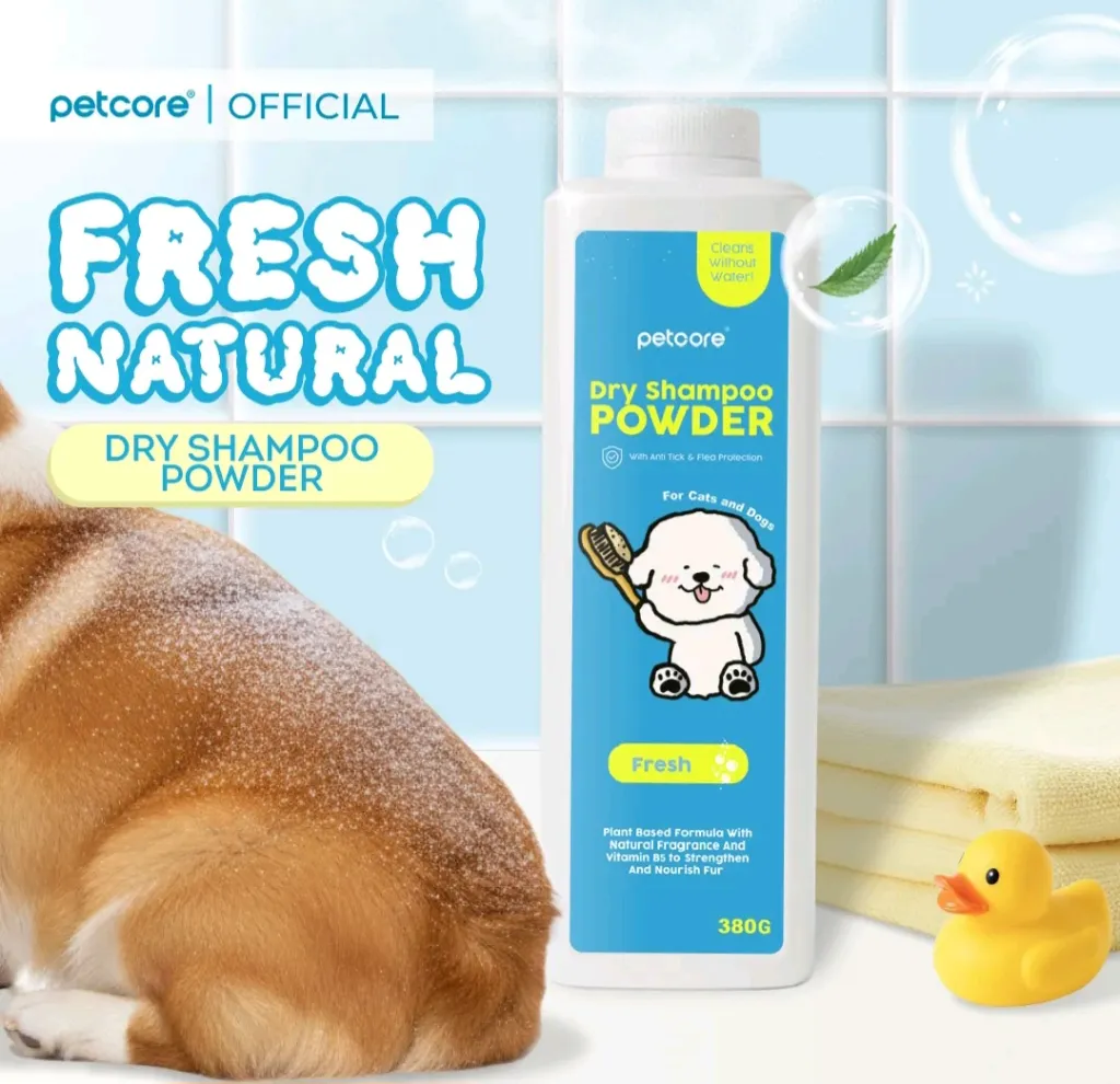 Petcore Dry Shampoo Powder (Strawberry Scent) (Fresh)