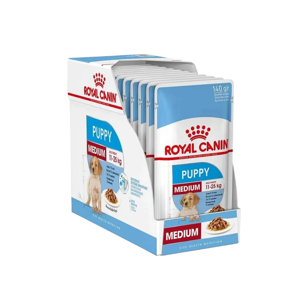 Royal Canin Medium Puppy Dog Wet - 140g x 10