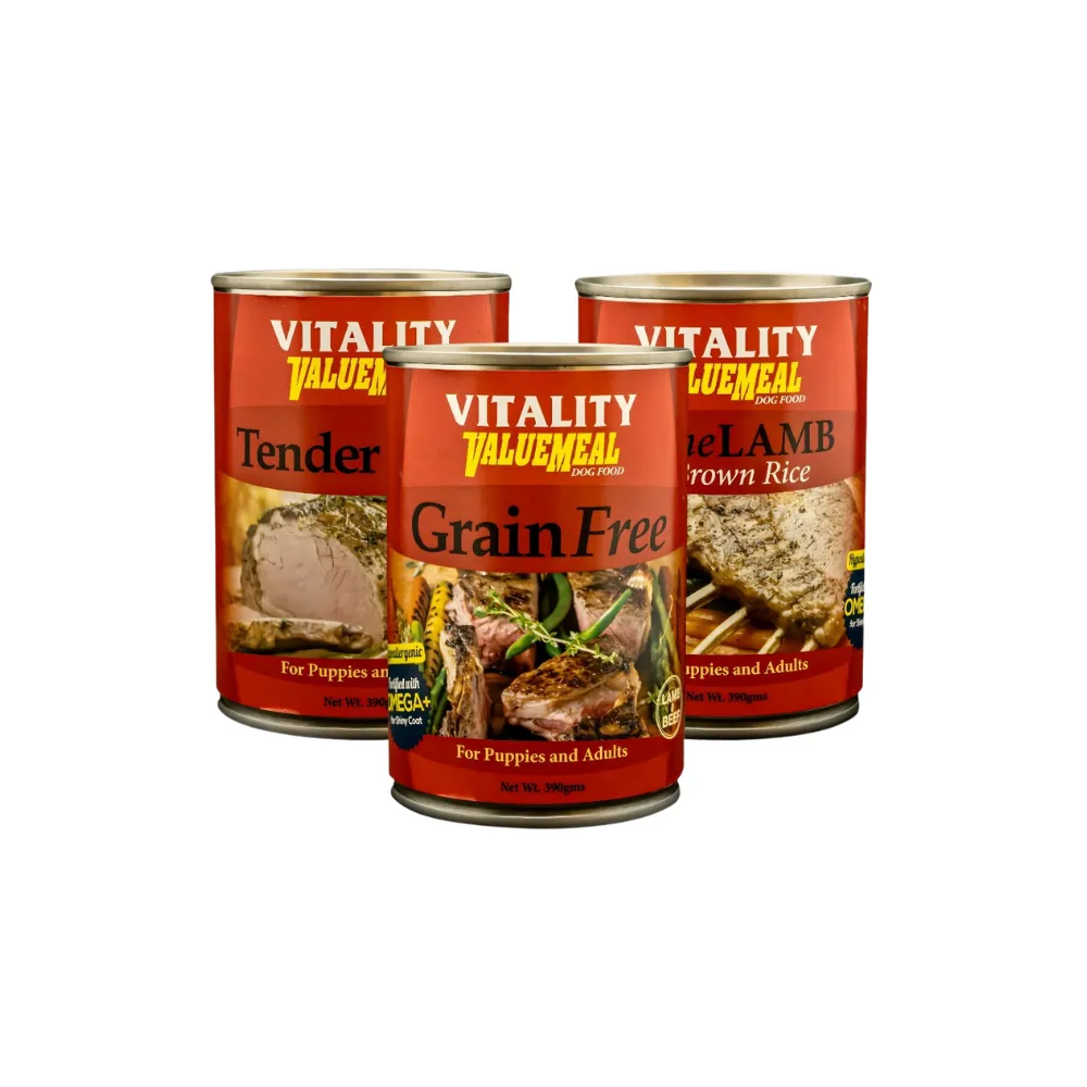 Vitality Valuemeal Wet Food (Can) (Lamb & Rice)