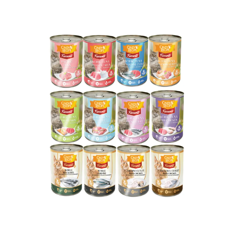 Cindy's Recipe Adult Cat Wet Food (Can) (Atlantic Tuna)
