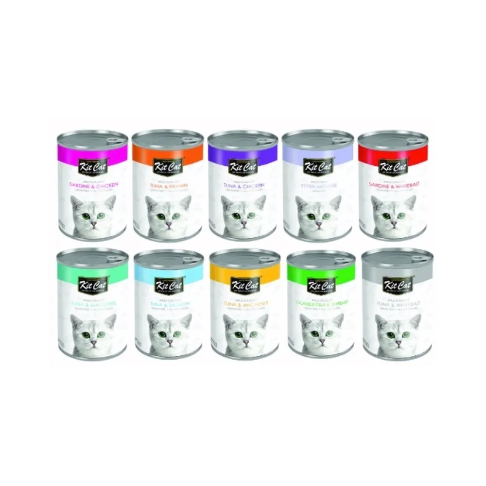 Kit Cat Wild Caught Wet Cat Food (Can) (Double Fish & Shrimp)